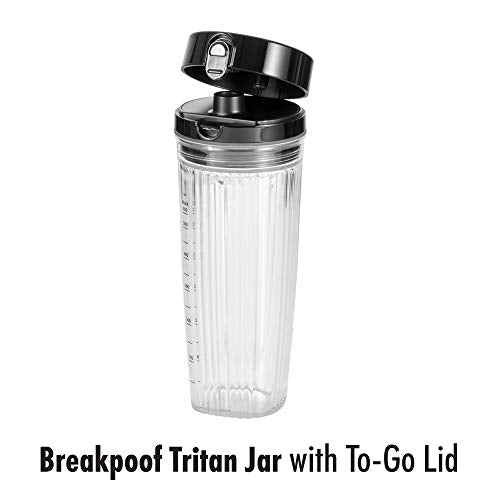 ZWILLING Enfinigy Personal Blender, Piranha Teeth Cross Blade for Ultimate Blending, Smoothies, Shakes and More, 20 fl oz Breakproof Travel Cup with Lid, BPA Free, Black