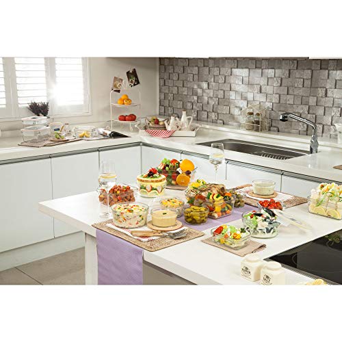 Glasslock Oven and Microwave Safe Glass Food Storage Containers 28 Piece Set